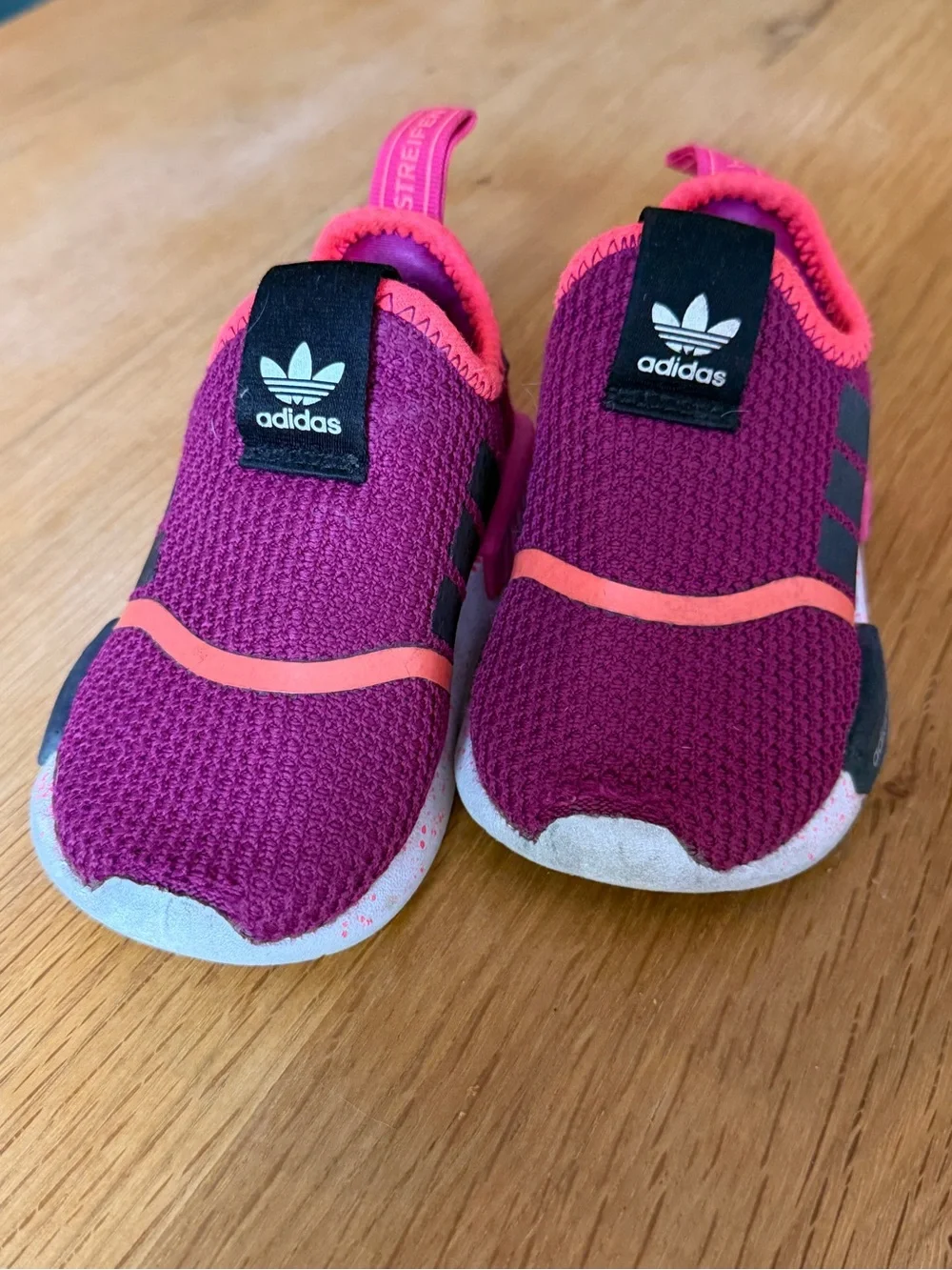 adidas Kids Pink Slip-On Athletic Shoes
